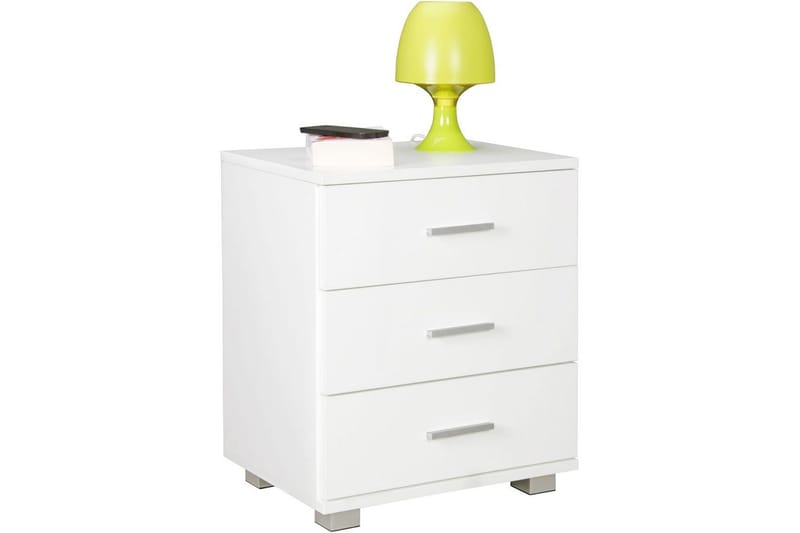 Sängbord Wohnling Klassisk Tillverkad av Spånskiva med 3 Lådor - Möbler - Bord & matgrupp - Avlastningsbord & sidobord - Sängbord & nattduksbord