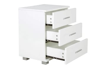 Sängbord Wohnling Klassisk Tillverkad av Spånskiva med 3 Lådor - Möbler - Bord & matgrupp - Avlastningsbord & sidobord - Sängbord & nattduksbord