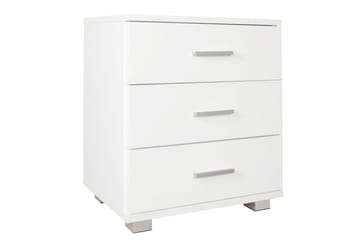 Sängbord Wohnling Klassisk Tillverkad av Spånskiva med 3 Lådor - Möbler - Bord & matgrupp - Avlastningsbord & sidobord - Sängbord & nattduksbord