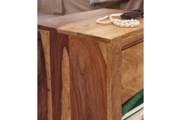 Sängbord Wohnling Massivt trä med låda hylla lantligt - Möbler - Bord & matgrupp - Avlastningsbord & sidobord - Sängbord & nattduksbord