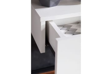 Sängbord Wohnling med låda för väggmontering, svävande utseende Vit - Vit - Möbler - Bord & matgrupp - Avlastningsbord & sidobord - Sängbord & nattduksbord