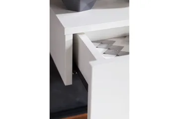 Sängbord Wohnling med låda för väggmontering, svävande utseende Vit - Vit - Möbler - Bord & matgrupp - Avlastningsbord & sidobord - Sängbord & nattduksbord