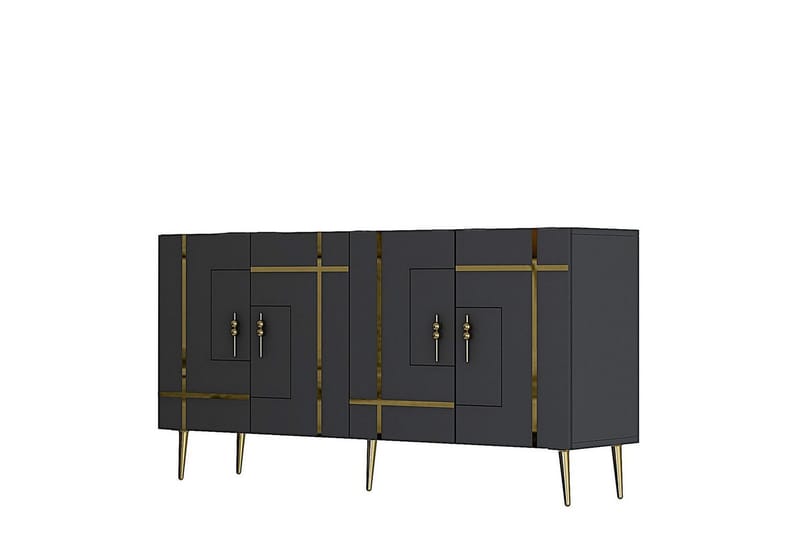 Safiya Konsollbord 150 cm - Guld/Antracit - Möbler - Bord & matgrupp - Avlastningsbord & sidobord - Konsolbord & hallbord