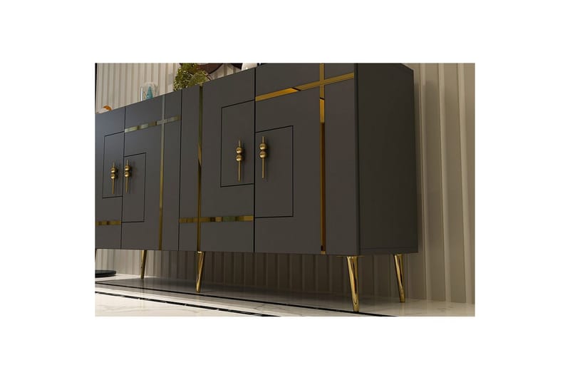 Safiya Konsollbord 150 cm - Guld/Antracit - Möbler - Bord & matgrupp - Avlastningsbord & sidobord - Konsolbord & hallbord
