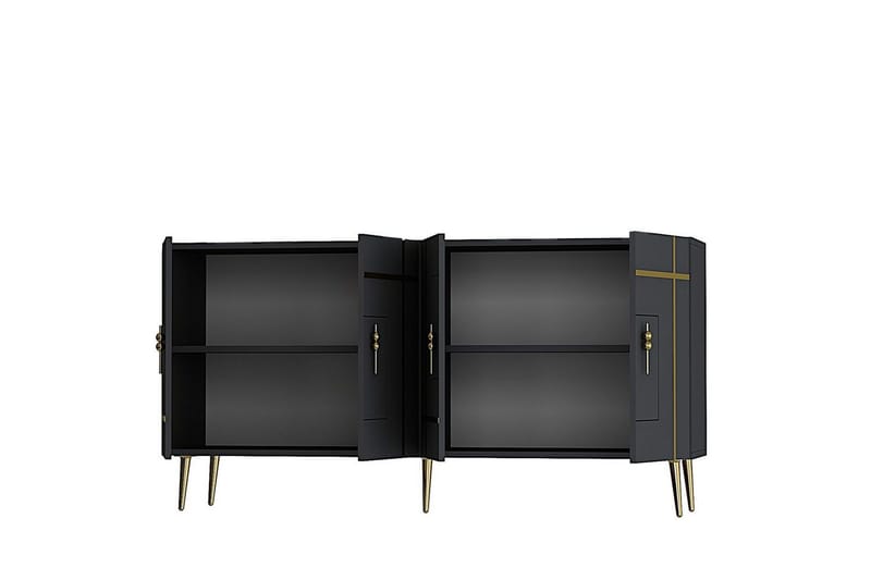 Safiya Konsollbord 150 cm - Guld/Antracit - Möbler - Bord & matgrupp - Avlastningsbord & sidobord - Konsolbord & hallbord