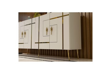 Safiya Konsollbord 150 cm - Guld/Vit - Möbler - Bord & matgrupp - Avlastningsbord & sidobord - Konsolbord & hallbord