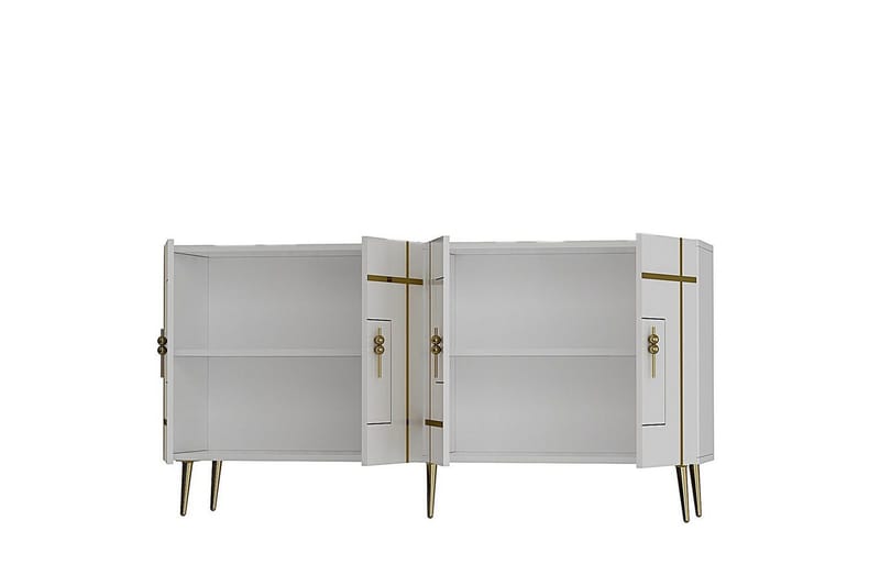 Safiya Konsollbord 150 cm - Guld/Vit - Möbler - Bord & matgrupp - Avlastningsbord & sidobord - Konsolbord & hallbord
