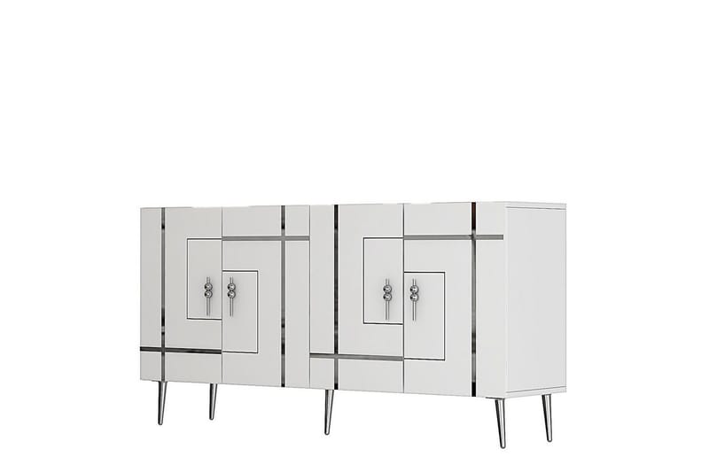 Safiya Konsollbord 150 cm - Vit/Silver - Möbler - Bord & matgrupp - Avlastningsbord & sidobord - Konsolbord & hallbord