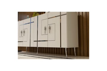 Safiya Konsollbord 150 cm - Vit/Silver - Möbler - Bord & matgrupp - Avlastningsbord & sidobord - Konsolbord & hallbord