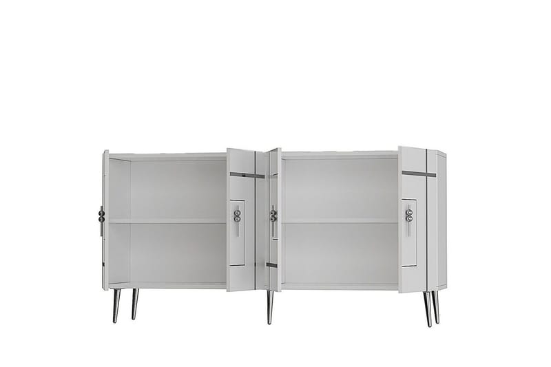 Safiya Konsollbord 150 cm - Vit/Silver - Möbler - Bord & matgrupp - Avlastningsbord & sidobord - Konsolbord & hallbord