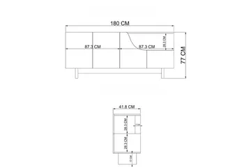 Safiya Konsollbord 180 cm - Beige - Möbler - Bord & matgrupp - Avlastningsbord & sidobord - Konsolbord & hallbord
