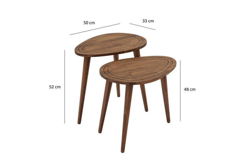 Saldus Satsbord - Valnöt - Möbler - Bord & matgrupp - Avlastningsbord & sidobord - Satsbord