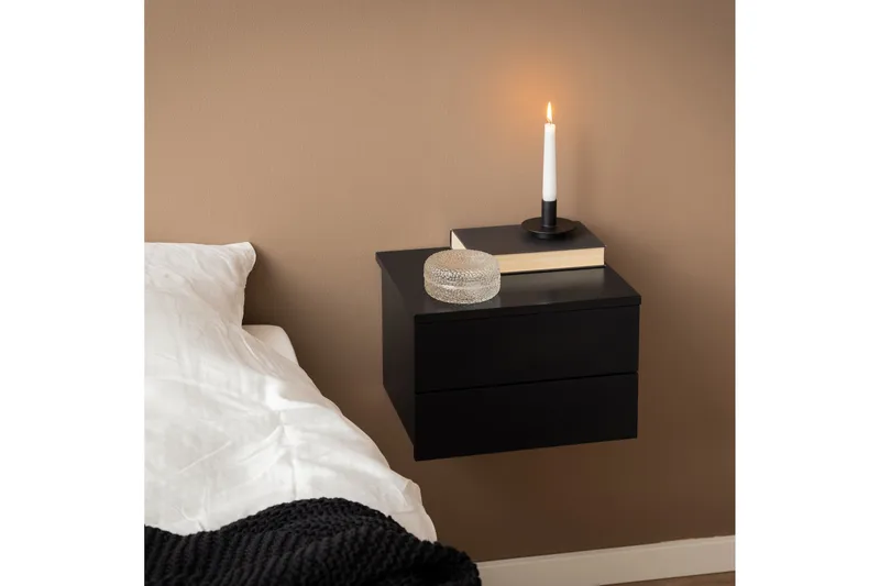 Salmani Sängbord 32 cm - Svart - Möbler - Bord & matgrupp - Avlastningsbord & sidobord - Sängbord & nattduksbord