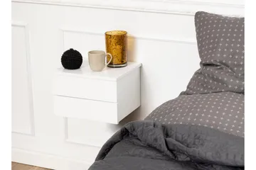 Salmani Sängbord 32 cm - Vit - Möbler - Bord & matgrupp - Avlastningsbord & sidobord - Sängbord & nattduksbord