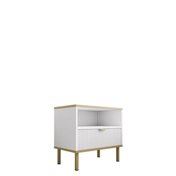 Salmor Sängbord 50 cm - Vit - Möbler - Bord & matgrupp - Avlastningsbord & sidobord - Sängbord & nattduksbord