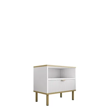 Salmor Sängbord 50 cm - Vit - Möbler - Bord & matgrupp - Avlastningsbord & sidobord - Sängbord & nattduksbord