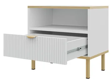 Salmor Sängbord 50 cm - Vit - Möbler - Bord & matgrupp - Avlastningsbord & sidobord - Sängbord & nattduksbord