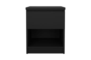 Salomns Kvadratiskt Sängbord 40,4 cm i Målat Trä med Lådor - Svart - Möbler - Bord & matgrupp - Avlastningsbord & sidobord - Sängbord & nattduksbord