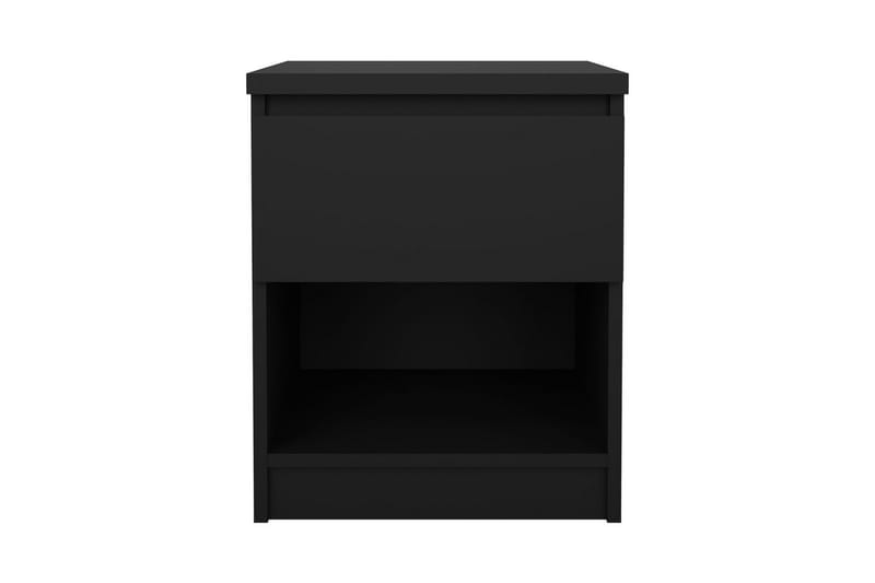 Salomns Kvadratiskt Sängbord 40,4 cm i Målat Trä med Lådor - Svart - Möbler - Bord & matgrupp - Avlastningsbord & sidobord - Sängbord & nattduksbord