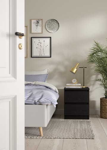 Salomns Nattduksbord med 2 lådor 40x50x50 cm - Möbler - Bord & matgrupp - Avlastningsbord & sidobord - Sängbord & nattduksbord