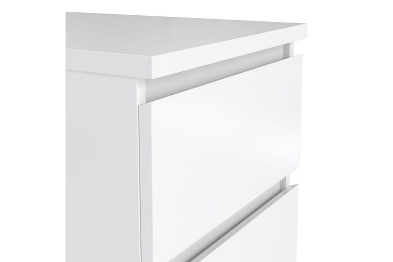 Salomns Rektangulärt Sängbord 40,4 cm i Målat Trä med Lådor - Vit - Möbler - Bord & matgrupp - Avlastningsbord & sidobord - Sängbord & nattduksbord