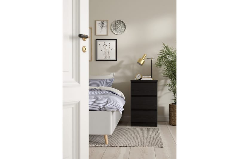 Salomns Sängbord 40 cm - Svart - Möbler - Bord & matgrupp - Avlastningsbord & sidobord - Sängbord & nattduksbord