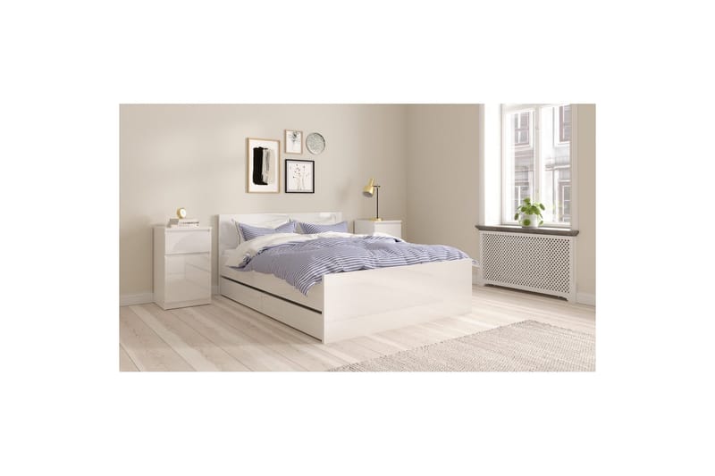 Salomns Sängbord 40 cm - Vit - Möbler - Bord & matgrupp - Avlastningsbord & sidobord - Sängbord & nattduksbord