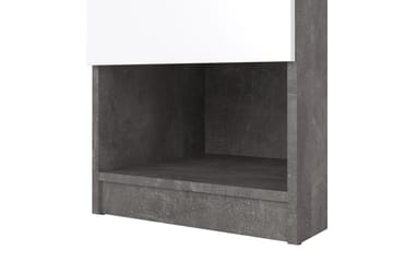 Salomns Sängbord 40 cm - Vit/Mörkgrå - Möbler - Bord & matgrupp - Avlastningsbord & sidobord - Sängbord & nattduksbord
