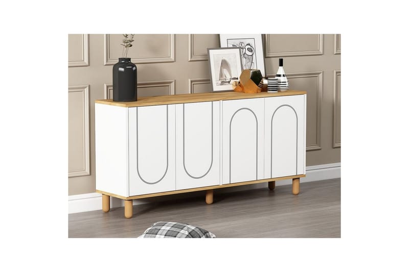 Salven Konsollbord 150 cm - Ek/Vit - Möbler - Bord & matgrupp - Avlastningsbord & sidobord - Konsolbord & hallbord