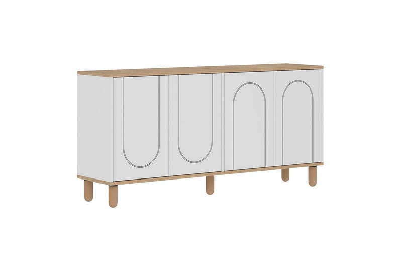 Salven Konsollbord 150 cm - Ek/Vit - Möbler - Bord & matgrupp - Avlastningsbord & sidobord - Konsolbord & hallbord