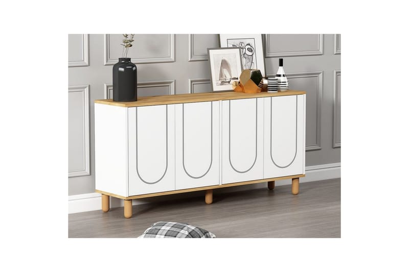 Salven Konsollbord 150 cm - Ek/Vit - Möbler - Bord & matgrupp - Avlastningsbord & sidobord - Konsolbord & hallbord