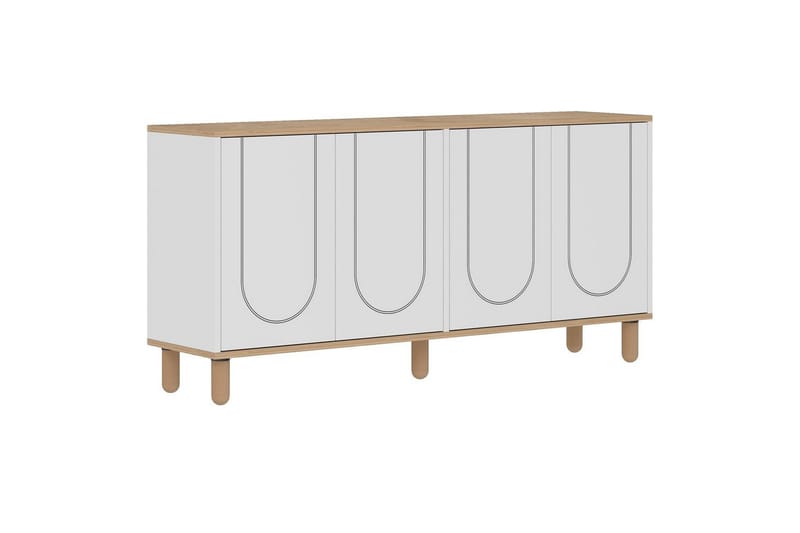 Salven Konsollbord 150 cm - Ek/Vit - Möbler - Bord & matgrupp - Avlastningsbord & sidobord - Konsolbord & hallbord