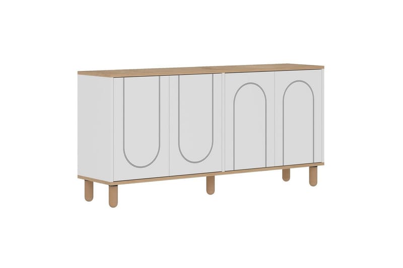 Salven Konsollbord 150 cm - Ek/Vit - Möbler - Bord & matgrupp - Avlastningsbord & sidobord - Konsolbord & hallbord