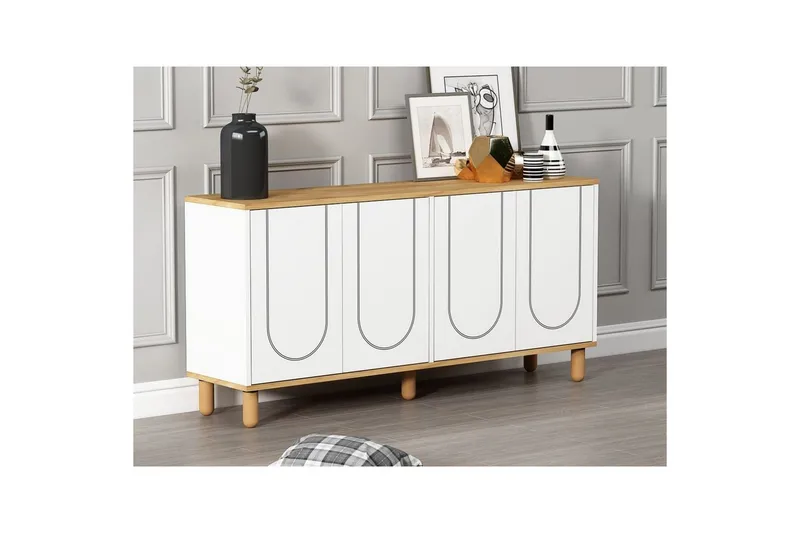 Salven Konsollbord 150 cm - Ek/Vit - Möbler - Bord & matgrupp - Avlastningsbord & sidobord - Konsolbord & hallbord