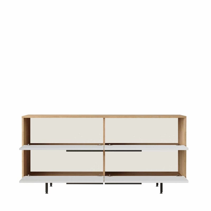 Sarnor Konsolbord 160x74,3x44,5 cm - Naturlig och vit - Möbler - Bord & matgrupp - Avlastningsbord & sidobord - Konsolbord & hallbord