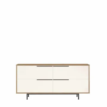 Sarnor Konsolbord 160x74,3x44,5 cm - Naturlig och vit - Möbler - Bord & matgrupp - Avlastningsbord & sidobord - Konsolbord & hallbord