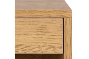 Satoru Vägghängt Sängbord 35 cm med Låda i Trä med Ekutseende - Brun - Möbler - Bord & matgrupp - Avlastningsbord & sidobord - Sängbord & nattduksbord