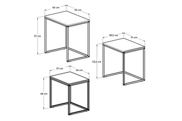 Ajmit Satsbord Brun - Hanah Home - Möbler - Bord & matgrupp - Avlastningsbord & sidobord - Satsbord