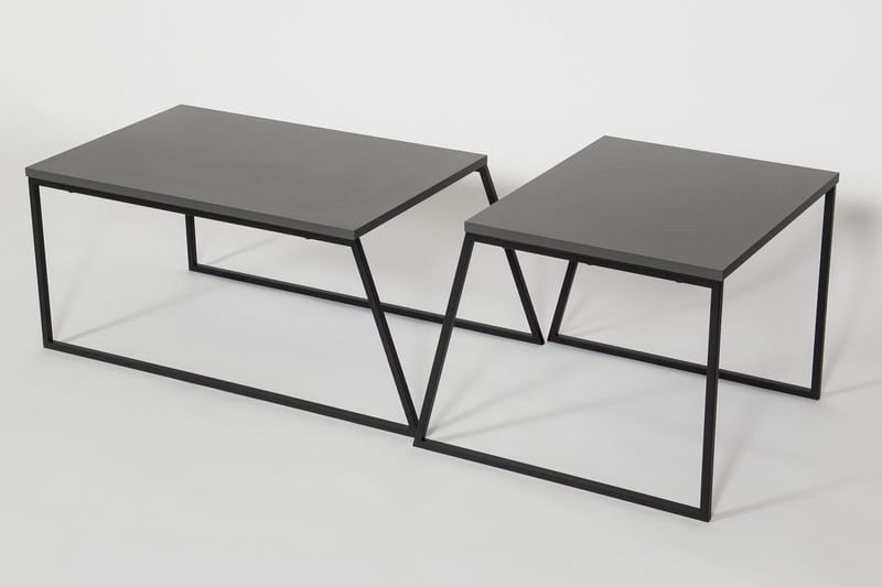 Bodsjö Satsbord 88 cm 2 Bord - Grå/Svart - Möbler - Bord & matgrupp - Avlastningsbord & sidobord - Satsbord