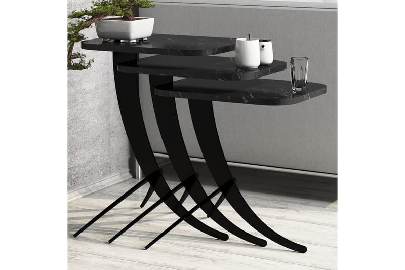 Erykah Satsbord 45 cm - Svart - Möbler - Bord & matgrupp - Avlastningsbord & sidobord - Satsbord