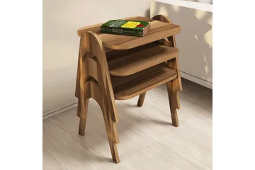 Hovdane Satsbord 49 cm 3 Bord - Brun - Möbler - Bord & matgrupp - Avlastningsbord & sidobord - Satsbord