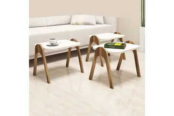 Hovdane Satsbord 49 cm 3 Bord - Vit - Möbler - Bord & matgrupp - Avlastningsbord & sidobord - Satsbord