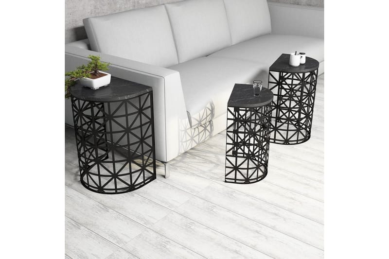 Koraleigh Satsbord 46 cm - Svart - Möbler - Bord & matgrupp - Avlastningsbord & sidobord - Satsbord