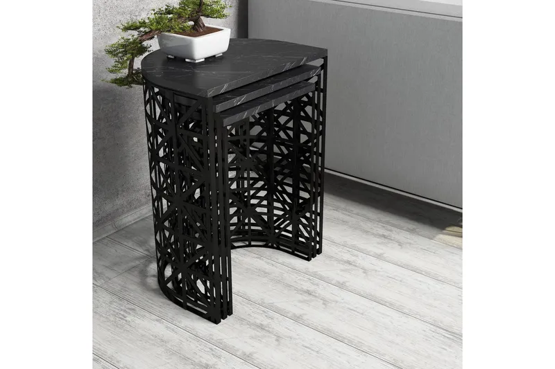 Koraleigh Satsbord 46 cm - Svart - Möbler - Bord & matgrupp - Avlastningsbord & sidobord - Satsbord