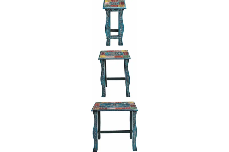 Lasarte Satsbord 56 cm - Blå - Möbler - Bord & matgrupp - Avlastningsbord & sidobord - Satsbord