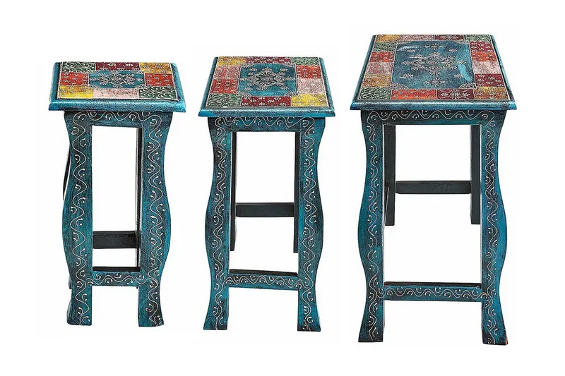 Lasarte Satsbord 56 cm - Blå - Möbler - Bord & matgrupp - Avlastningsbord & sidobord - Satsbord