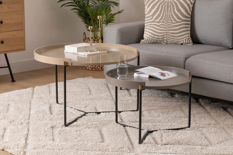 Manisha Satsbord - Beige - Möbler - Bord & matgrupp - Avlastningsbord & sidobord - Satsbord