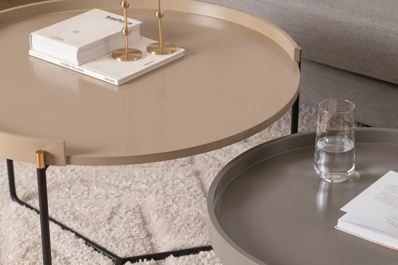 Manisha Satsbord - Beige - Möbler - Bord & matgrupp - Avlastningsbord & sidobord - Satsbord