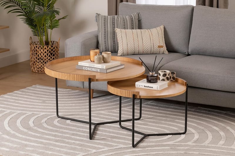 Manisha Satsbord - Natural - Möbler - Bord & matgrupp - Avlastningsbord & sidobord - Satsbord