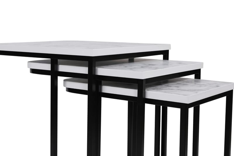 Satsbord Nagako Vit/Svart - Hanah Home - Möbler - Bord & matgrupp - Avlastningsbord & sidobord - Satsbord